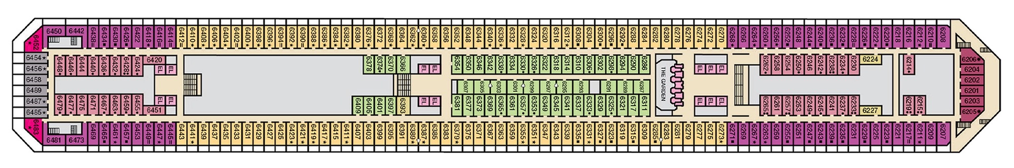 Deck 6 - Upper plan
